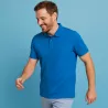 ARBEITS-POLO-SHIRT HERREN | 586 von ID / Farbe: azur / 95% BW - 5% ELA