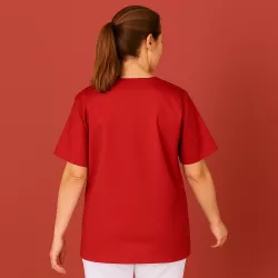 DAMEN - KASACK 273 von MEIN-KASACK.de / Farbe: rot / 50% Baumwolle 50% Polyester 175 gr.