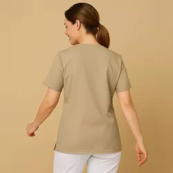 DAMEN - KASACK 273 von MEIN-KASACK.de / Farbe:  sand / 50% Baumwolle 50% Polyester 175 gr.