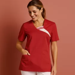 DAMEN - KASACK 1255 von LEIBER / Farbe: rot / 65 % Polyester 35 % Baumwolle