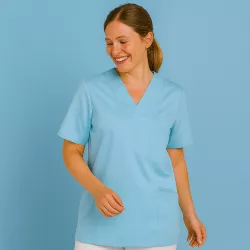 DAMEN - KASACK 2732 von LEIBER / Farbe: aqua / 50% Baumwolle 50% Polyester