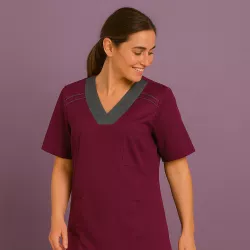 DAMEN - KASACK 2798 von LEIBER / Farbe: beere / 50% Baumwolle, 50% Polyester