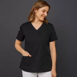 DAMEN - KASACK KS 66 - ESSENTIAL von KARLOWSKY / Farbe: schwarz / 65% Polyester-35% Baumwolle-150 g