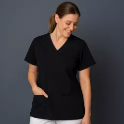 DAMEN - STRETCH - KASACK 280 - X-TOP von EXNER / Farbe: schwarz / 73% Polyester, 22% Viscose, 5% Spandex, 180 g