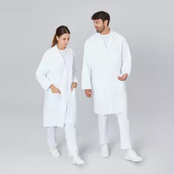 DAMEN - ARZTKITTEL - LABORKITTEL 279 von EXNER / Farbe: weiß / 100% Baumwolle - 230g