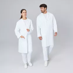 DAMEN - ARZTKITTEL - LABORKITTEL 279 von EXNER / Farbe: weiß / 100% Baumwolle - 230g