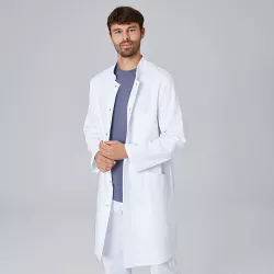 HERREN - ARZTKITTEL - LABORKITTEL 275 von EXNER / Farbe: weiß / 65% PES - 35%BW - 220g