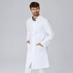 HERREN - ARZTKITTEL - LABORKITTEL 275 von EXNER / Farbe: weiß / 65% PES - 35%BW - 220g