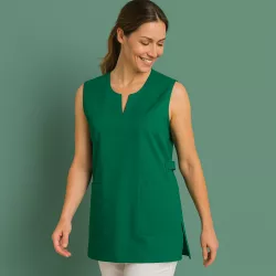 Überwurfschürze 12120 von EXNER / Farbe: flaschengrün / 100% Baumwolle