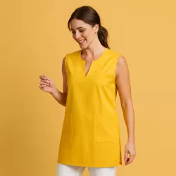 Überwurfschürze 12120 von EXNER / Farbe: gelb / 100% Baumwolle