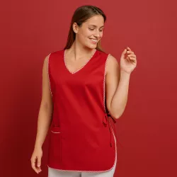 Überwurfschürze 594 von LEIBER / Farbe: rot / 65 % Polyester 35 % Baumwolle