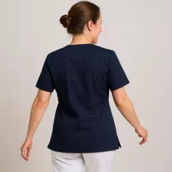 DAMEN - KASACK 769 von LEIBER / Farbe: marine / 50 % Baumwolle 50 % Polyester