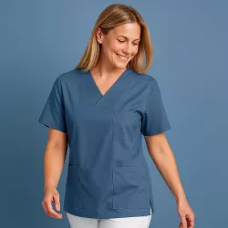 DAMEN - KASACK 769 von LEIBER / Farbe: königsblau / 50 % Baumwolle 50 % Polyester