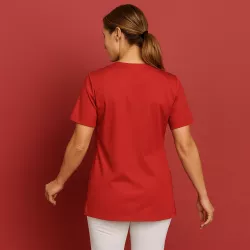 DAMEN - KASACK 293 von MEIN-KASACK.de  / Farbe: rot / 50% Baumwolle 50% Polyester 175 gr.