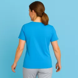 ARBEITS-T-SHIRT (Unisex - Herren - Damen) | 500 von ID / Farbe: cyan / 100% BAUMWOLLE