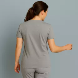 ARBEITS-T-SHIRT (Unisex - Herren - Damen) | 500 von ID / Farbe: grau / 100% BAUMWOLLE