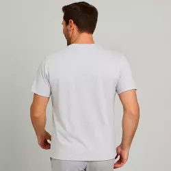 ARBEITS-T-SHIRT (Unisex - Herren - Damen) | 500 von ID / Farbe: hellgrau / 100% BAUMWOLLE