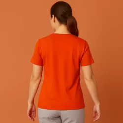 ARBEITS-T-SHIRT DAMEN | T-TIME 511 von ID / Farbe: orange / 100% BAUMWOLLE