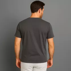 ARBEITS-T-SHIRT HERREN | 552 von ID / Farbe: silver grey / 100% BAUMWOLLE