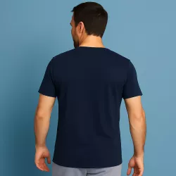 ARBEITS-T-SHIRT HERREN | T-TIME 514 von ID / Farbe: navy / 100% BAUMWOLLE