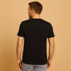 T-TIME® Herren T-Shirt | V-Ausschnitt |514 von ID / Farbe: schwarz / V-Ausschnitt / 100% BAUMWOLLE