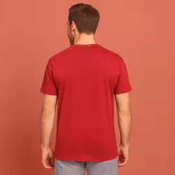ARBEITS-T-SHIRT HERREN | T-TIME 514 von ID / Farbe: rot / 100% BAUMWOLLE