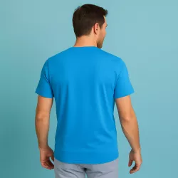 ARBEITS-T-SHIRT HERREN | T-TIME 502 von ID / Farbe: türkis / 100% BAUMWOLLE