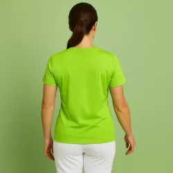 ARBEITS-T-SHIRT DAMEN | YES Active 2032 von ID / Farbe: lime / 100% POLYESTER