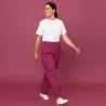 DAMEN ARBEITSHOSE MEDIZIN | 330 von MEIN-KASACK.de / Farbe: bordeaux / 50% Baumwolle, 50% Polyester, 175 g
