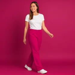 DAMEN ARBEITSHOSE MEDIZIN | 330 von MEIN-KASACK.de / Farbe: berry / 50% Baumwolle, 50% Polyester, 175 g