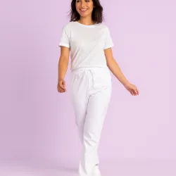 DAMEN ARBEITSHOSE MEDIZIN | TENCEL / OP-Hose 2701 von MEIN-KASACK.de / Farbe: weiß / 200g/m² - 50%PES - 50%TENCEL