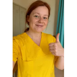 DAMEN - KASACK 2651 von MEIN-KASACK.de / Farbe: gelb / 65%PES - 35%BW - 170g/m²