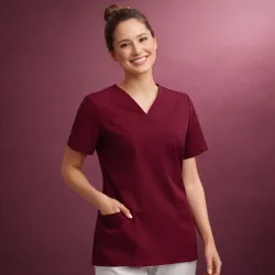 DAMEN - TENCEL - KASACK 2251 von LEIBER / Farbe: beere / 50 % Lyocell 50 % Polyester