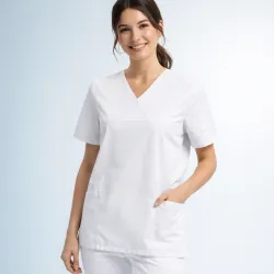 DAMEN - KASACK 2253 von LEIBER / Farbe: weiß / 65 % PES 35 % BW