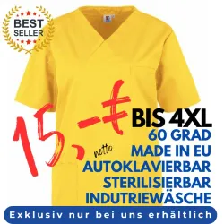 DAMEN - KASACK 2651 von MEIN-KASACK.de / Farbe: gelb / 65%PES - 35%BW - 170g/m²