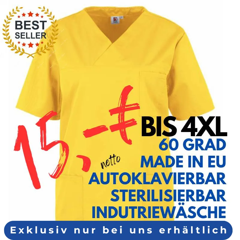 DAMEN - KASACK 2651 von MEIN-KASACK.de / Farbe: gelb / 65%PES - 35%BW - 170g/m² | MEIN-KASACK.de - KASACK - KASACKS