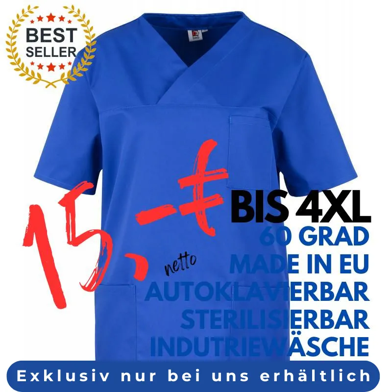 DAMEN - KASACK 2651 von MEIN-KASACK.de / Farbe: kornblau / 65%PES - 35%BW - 170g/m² | MEIN-KASACK.de - KASACK - KASACKS