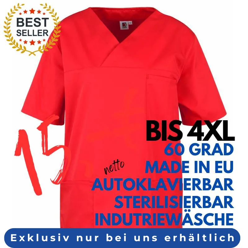 DAMEN - KASACK 2651 von MEIN-KASACK.de / Farbe: rot / 65%PES - 35%BW - 170g/m² | MEIN-KASACK.de - KASACK - KASACKS