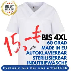 DAMEN - KASACK 2651 von MEIN-KASACK.de / Farbe: weiß / 65%PES - 35%BW - 170g/m²