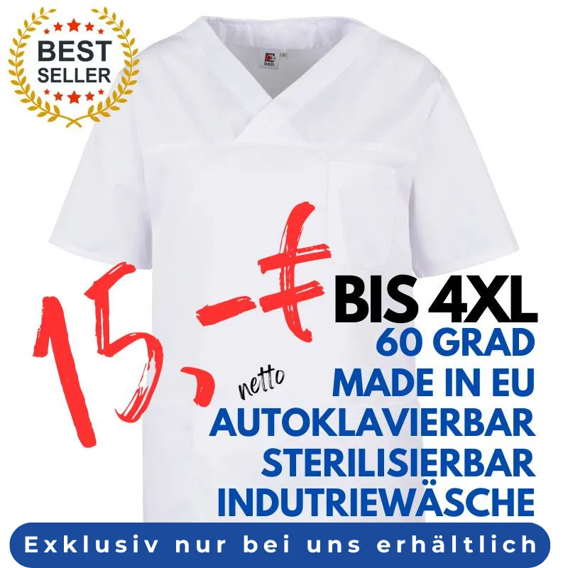 DAMEN - KASACK 2651 von MEIN-KASACK.de / Farbe: weiß / 65%PES - 35%BW - 170g/m² | MEIN-KASACK.de - KASACK - KASACKS