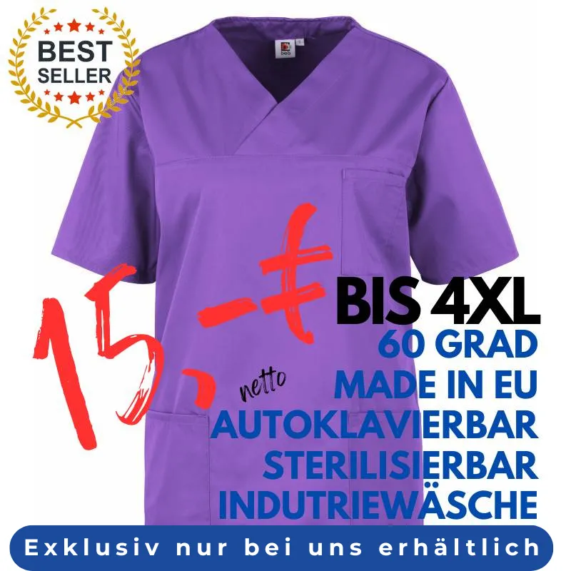 DAMEN - KASACK 2651 von MEIN-KASACK.de / Farbe: violett / 65%PES - 35%BW - 170g/m² | MEIN-KASACK.de - KASACK - KASACKS