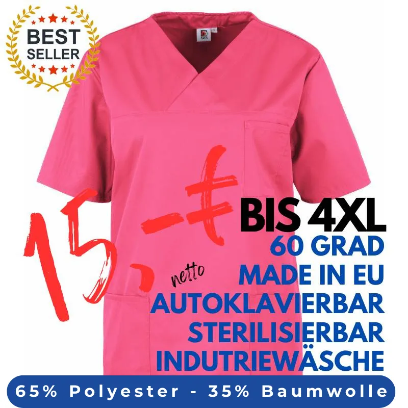 DAMEN - KASACK 2651 von MEIN-KASACK.de / Farbe: pink / 65%PES - 35%BW - 170g/m² | MEIN-KASACK.de - KASACK - KASACKS