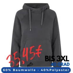 ARBEITS-HOODIE / ARBEITSPULLOVER DAMEN | CORE 637 von ID / Farbe: koks / 60% BAUMWOLLE 40% POLYESTER