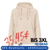 ARBEITS-HOODIE / ARBEITSPULLOVER DAMEN | CORE 637 von ID / Farbe: off-white / 60% BAUMWOLLE 40% POLYESTER
