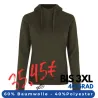 ARBEITS-HOODIE / ARBEITSPULLOVER DAMEN | CORE 637 von ID / Farbe: oliv / 60% BAUMWOLLE 40% POLYESTER
