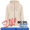 ARBEITS-HOODIE / ARBEITSPULLOVER DAMEN | CORE 639 von ID / Farbe: off-white / 60% BAUMWOLLE 40% POLYESTER