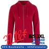 ARBEITS-HOODIE / ARBEITSPULLOVER DAMEN | CORE 639 von ID / Farbe: rot / 60% BAUMWOLLE 40% POLYESTER