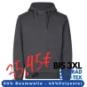 ARBEITS-HOODIE / ARBEITSPULLOVER HERREN | CORE 636 von ID / Farbe: silber grau / 60% BAUMWOLLE 40% POLYESTER