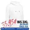 ARBEITS-HOODIE / ARBEITSPULLOVER HERREN | CORE 636 von ID / Farbe: weiß / 60% BAUMWOLLE 40% POLYESTER