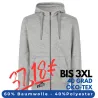 ARBEITS-HOODIE / ARBEITSPULLOVER HERREN | CORE 638 von ID / Farbe: altgrau meliert / 60% BAUMWOLLE 40% POLYESTER